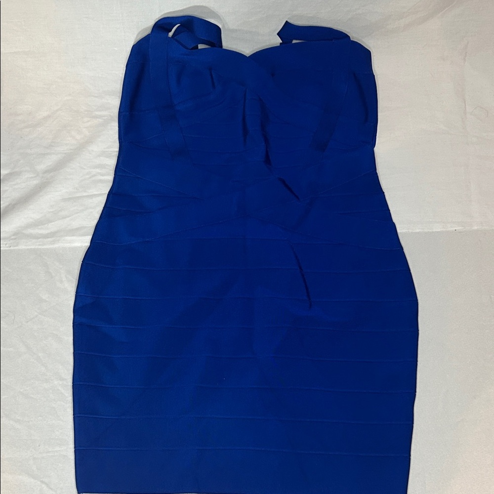 Chic Bandage Royal Blue Mini Dress